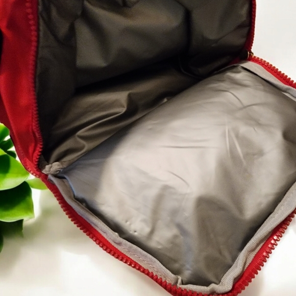 Betsey Johnson Insulated 2 compartment Lunch Tote Bag Dots Stripes NWOT - Picture 3 of 6